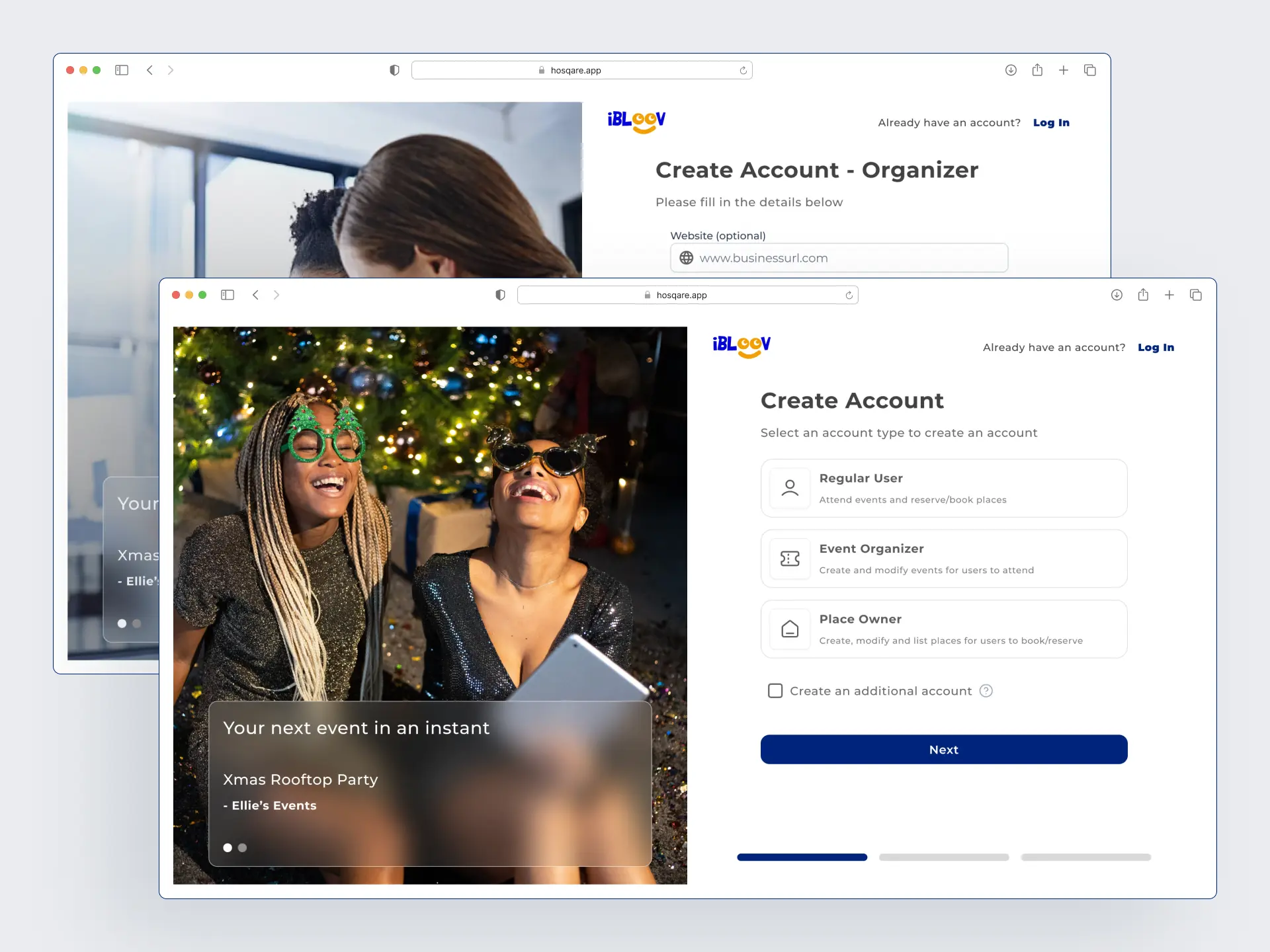 Ibloov SSO Login page image II